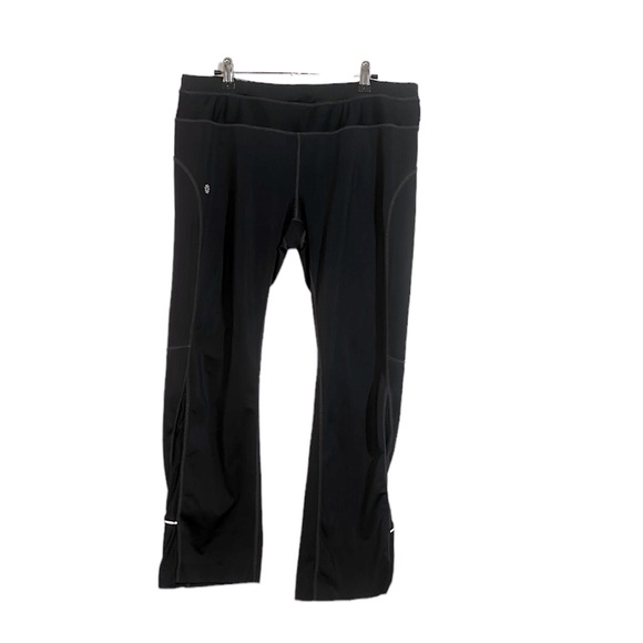 Athleta Black Roundabout Yoga Pants Wide Leg Sz L - Picture 3 of 13